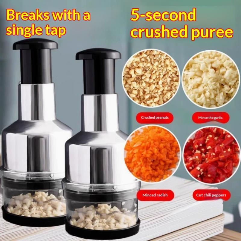 Kitchen Gadgets Garlic - New#Hand Manual Mincer Garlic Press Chopper