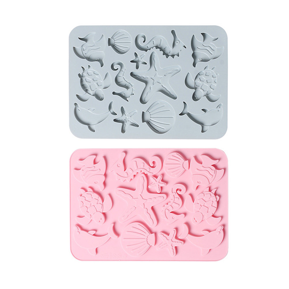 Kitchen Home Gadgets - 2Pcs Food Safe Silicone Marine Life