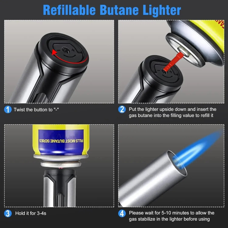 Metal Pen-Style Torch Lighter  - Kitchen Gadgets Essential review and price