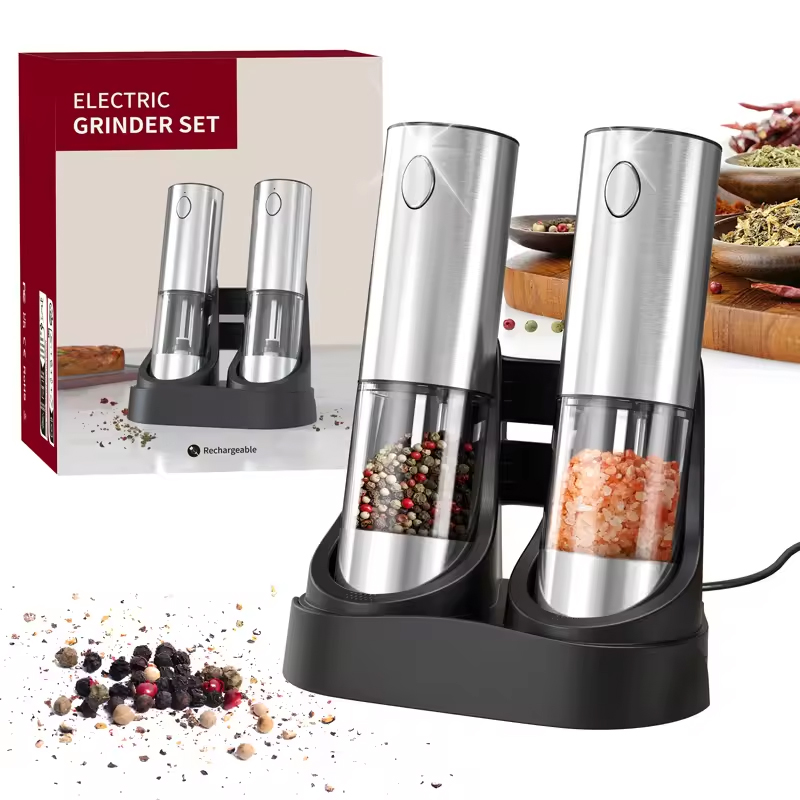 1/2PCS Electric Salt And Peppe - Kitchen Home Gadgets review and price
