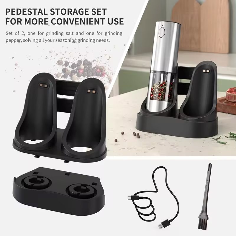 1/2PCS Electric Salt And Peppe - Kitchen Home Gadgets review and price