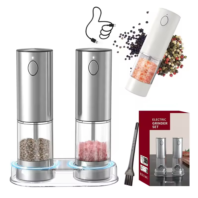 1/2PCS Electric Salt And Peppe - Kitchen Home Gadgets review and price