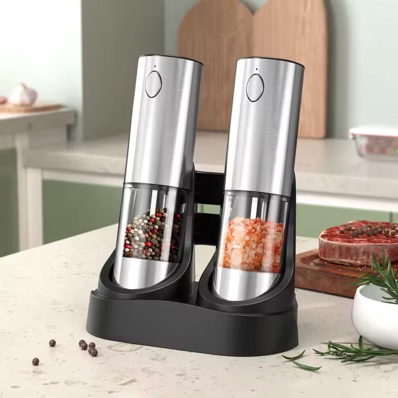 1/2PCS Electric Salt And Peppe - Kitchen Home Gadgets review and price