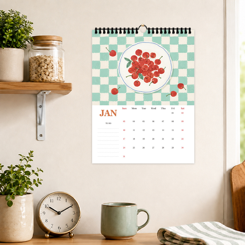 1pc 2027 Wall Calendar, Litera - Kitchen Gadgets Gift review and price