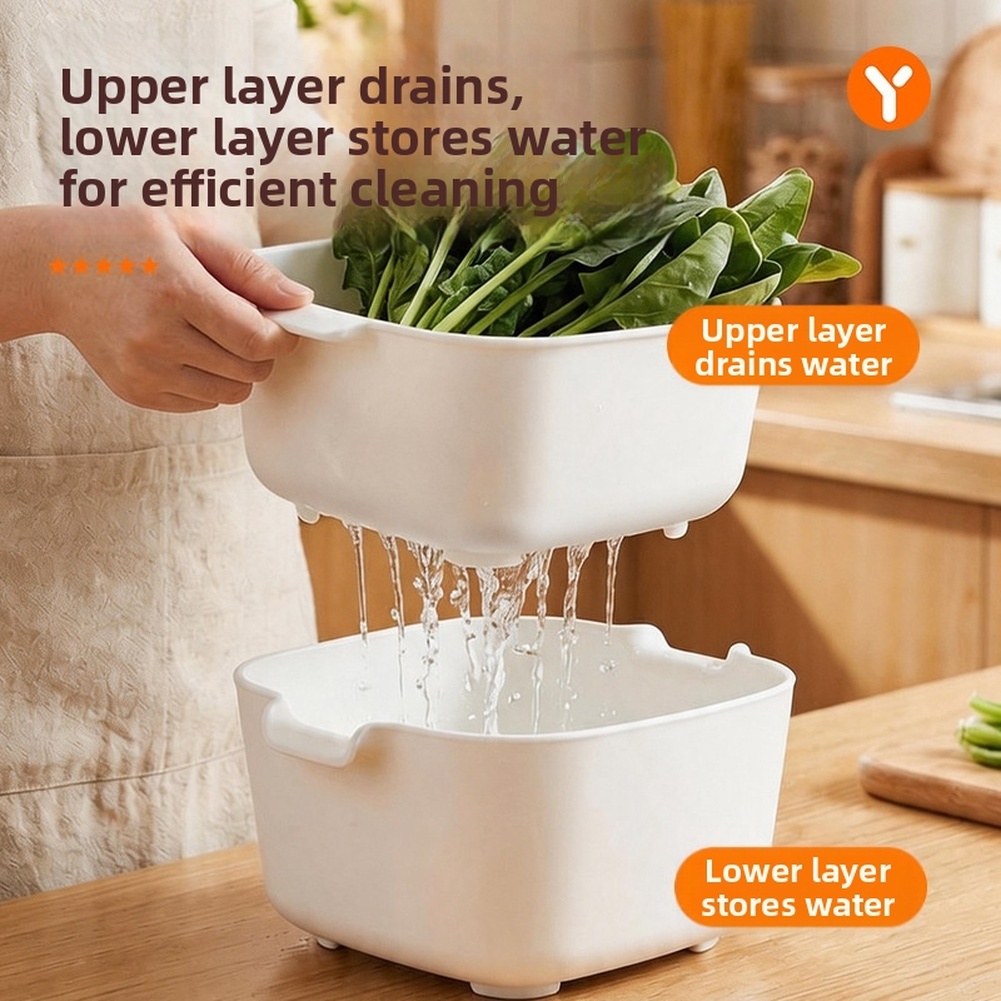 FoodGrade Two Tier Drain Baske - Kitchen Home Gadgets review and price