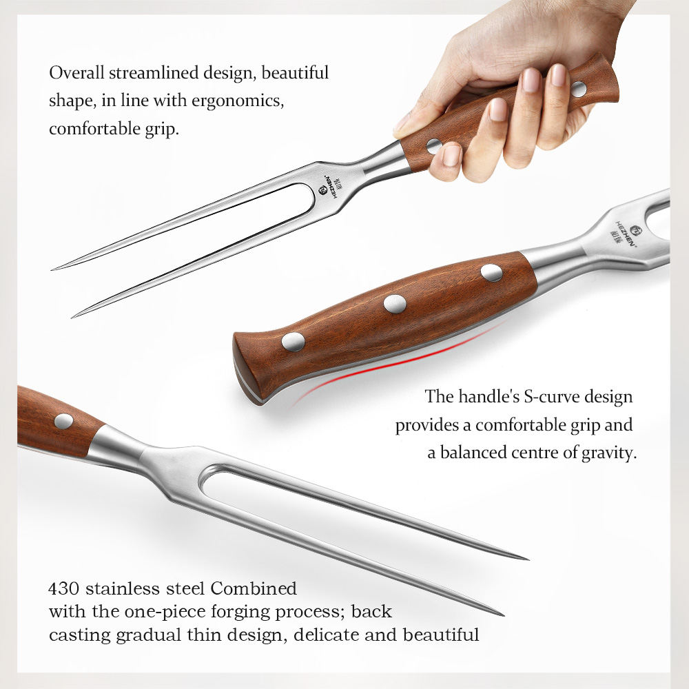 HEZHEN Barbecue Fork German St - Kitchen Gadgets Gift review and price
