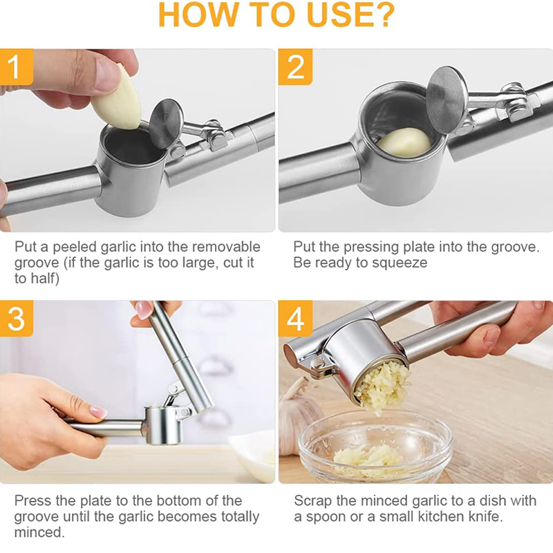 Garlic Press Mincer Stainless  - Kitchen Gadgets Garlic review and price